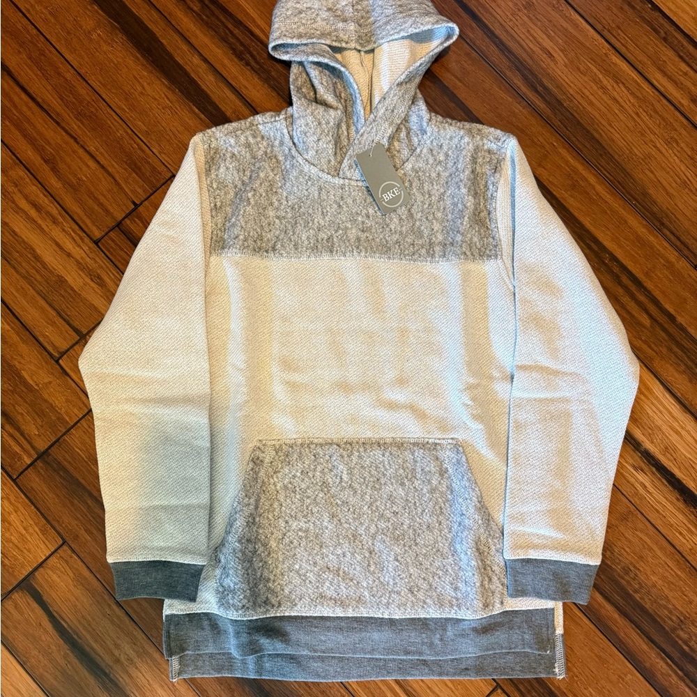 Kid's Gray and Cream Hoodie